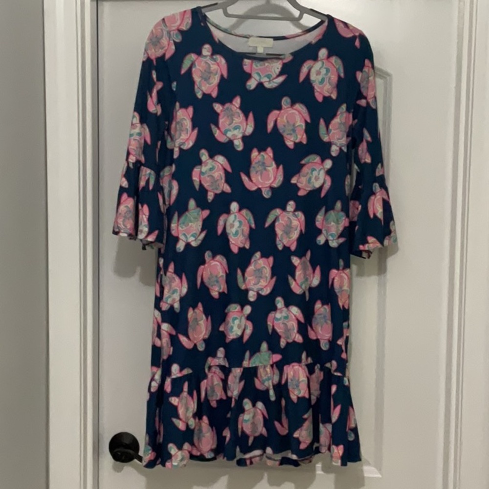 Simply Southern Blue and Pink Floral Dress